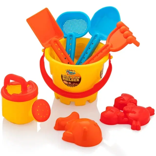 Storio Beach Sand Castle Toy Set, Jcb Theme