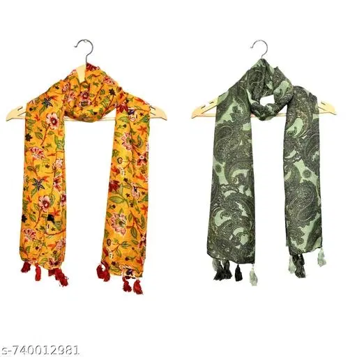 Stylish Ladies Scarves for Women, Pack of 2