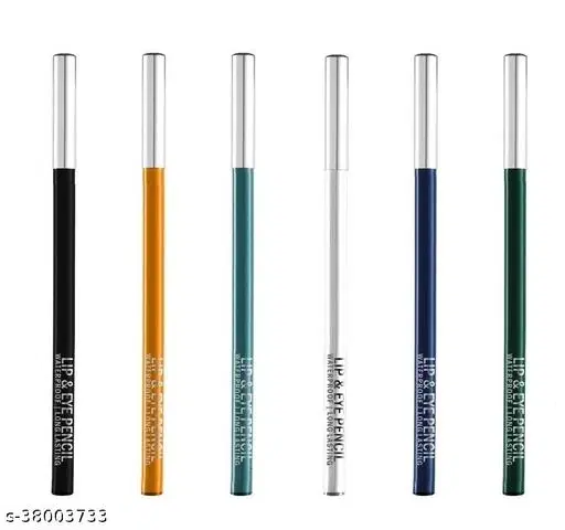 Flengo Long Lasting Lip Liner, Multicolor, Pack of 6