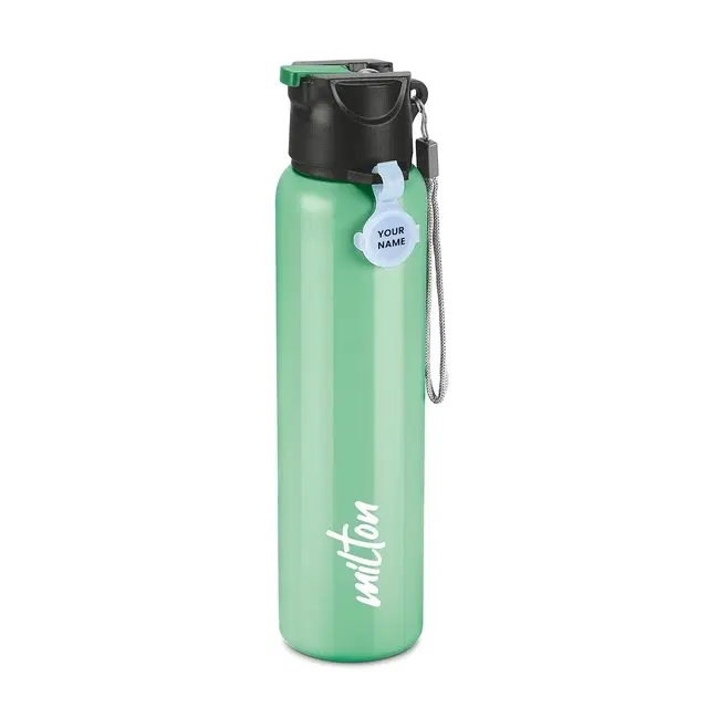 Milton Sipstar 1000 Stainless Steel Water Bottle with Sipper Lid, 875 ml, Green 875 ml Stainless Steel Bottle (Pack of 1, ) Green