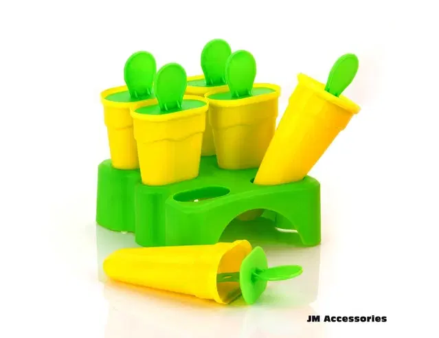 Plastic Ice Cream Mould, Yellow & Green