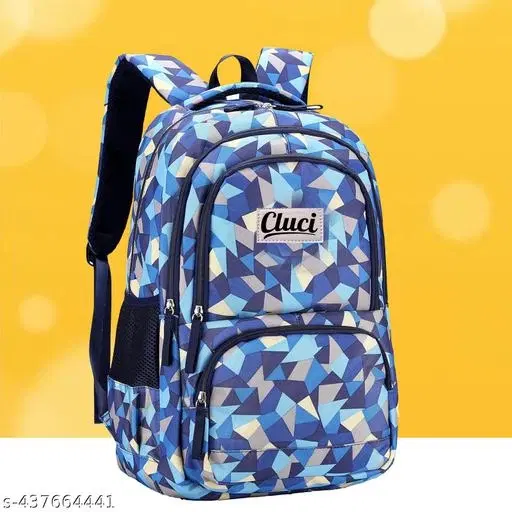 Canvas Backpack Bag, Blue