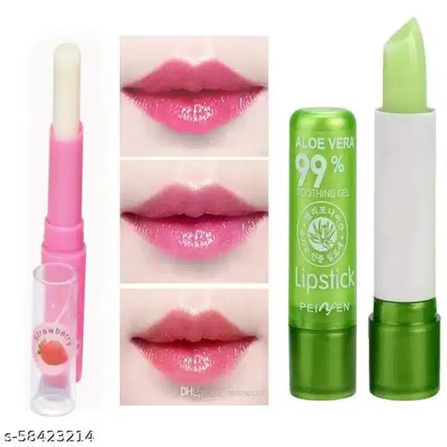 OEHB Color Changing Lip Balm, Pink, Pack of 2