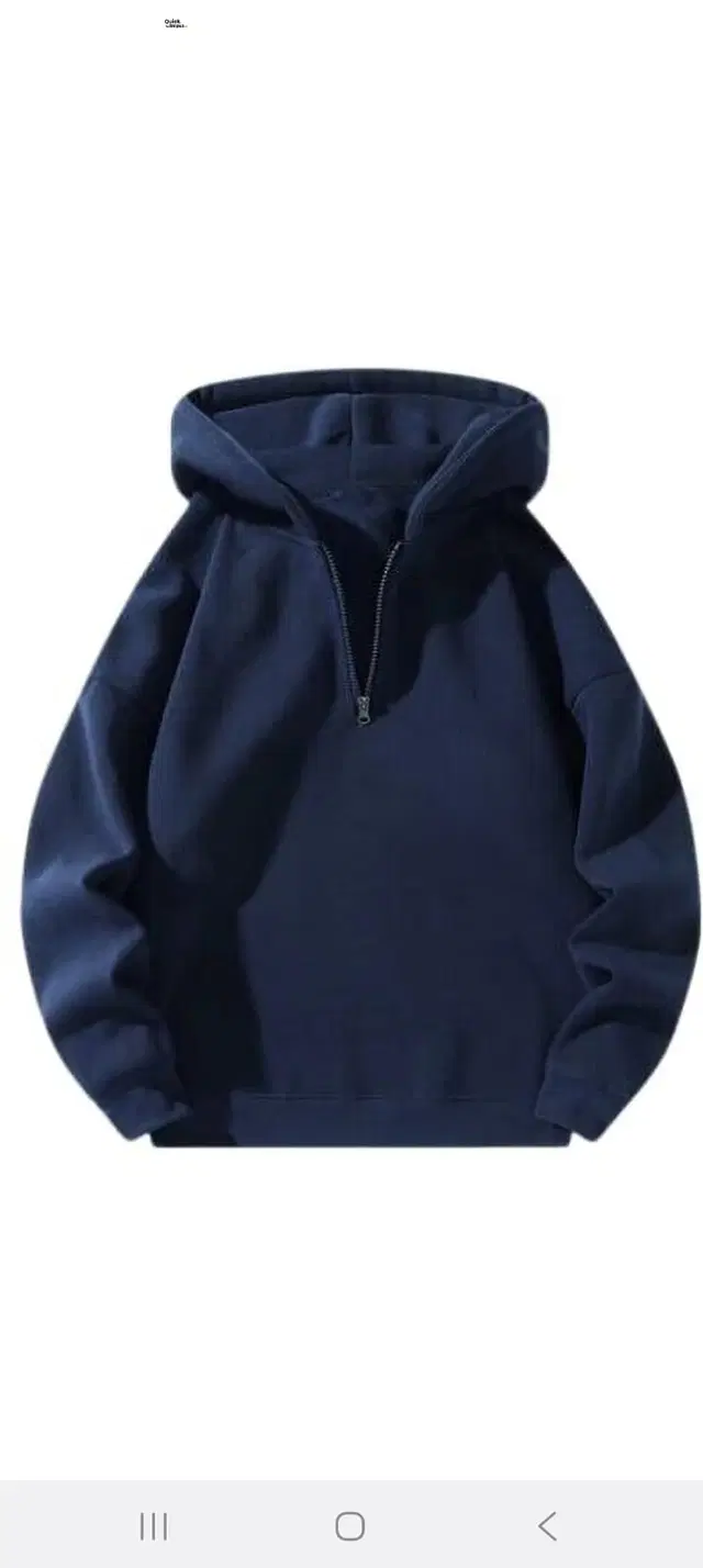 Fleece Solid Hoodie for Women, Navy Blue (S)