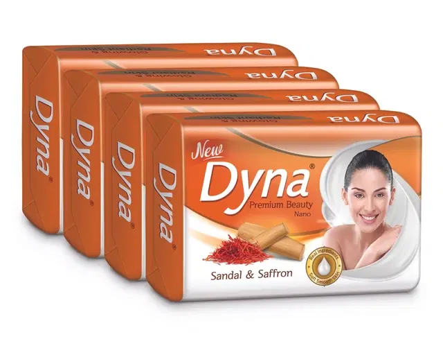 Dyna Sandal & Saffron Extract Soap 4X41 g (Pack of 4)