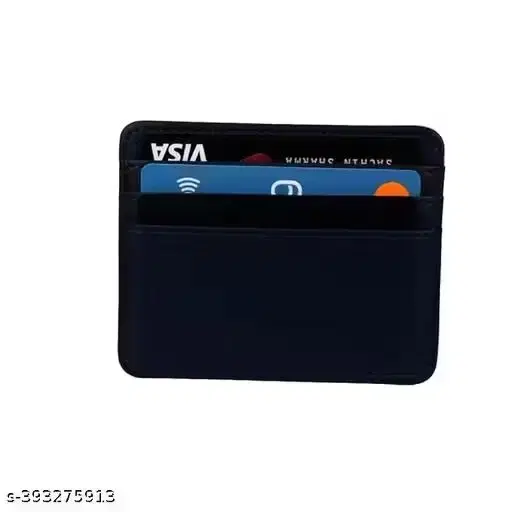 Leather Wallet for Men (Black, Free Size)