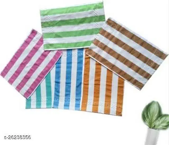 Hand & Face Towels, Multicolor, Pack of 6