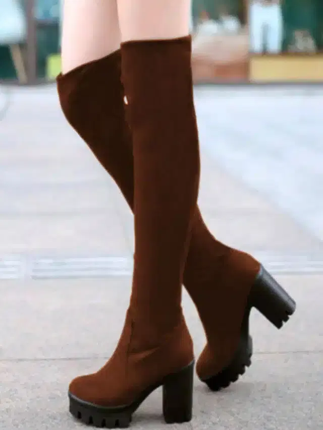 Boots for Women (Brown, 37)