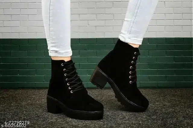 Boots for Women (Black, 3)