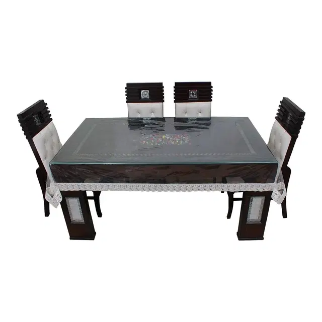 PVC Printed 4 Seaters Table Cover, Multicolor, 40x60 inches
