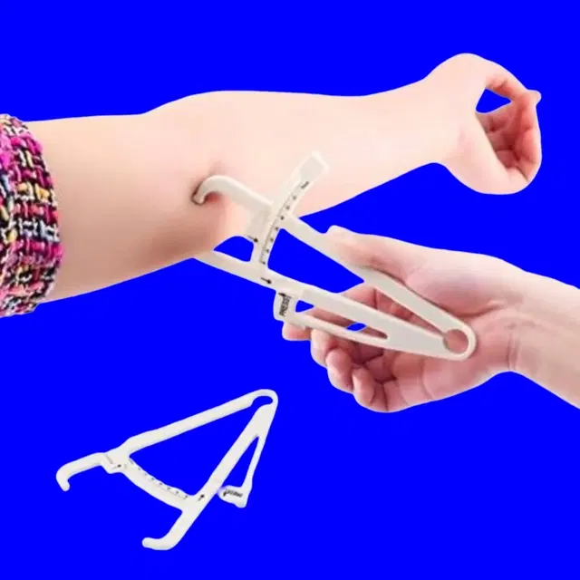 Lightweight Eco-Friendly Body Fat Measuring Caliper, Multicolor, Pack of 1