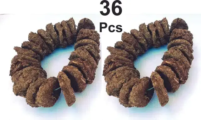 Cow Dung Mala Badkulla, Multicolor, Pack of 36