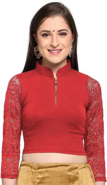Designer Wedding Blouse for Women's (Red, Free) (SD-7)