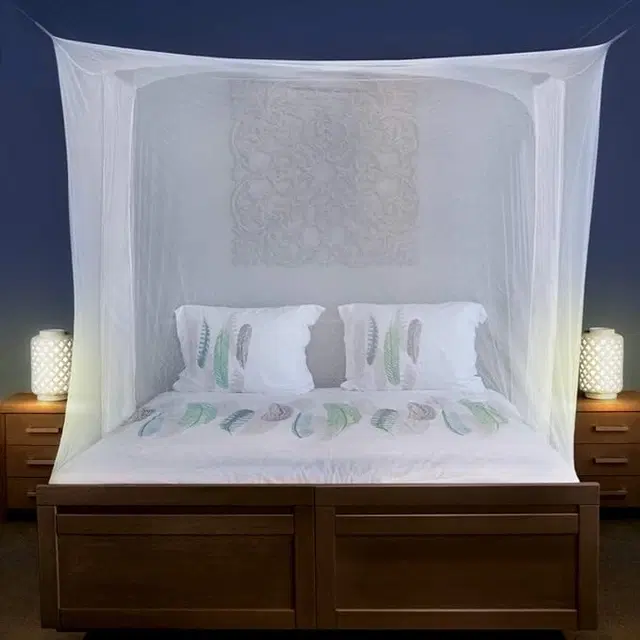 Nylon Mosquito Net, Multicolor, 6x7 Feet