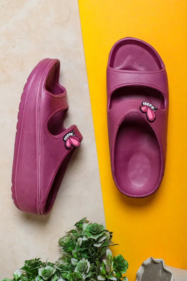 Sliders for Women (Pink, 6)