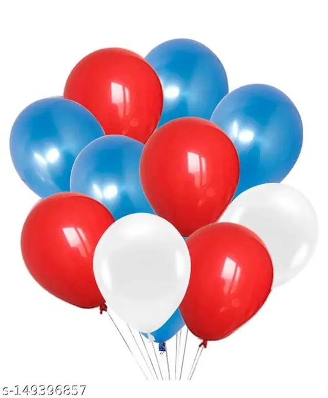 Decorative Metallic Balloons, Multicolor, Pack of 100