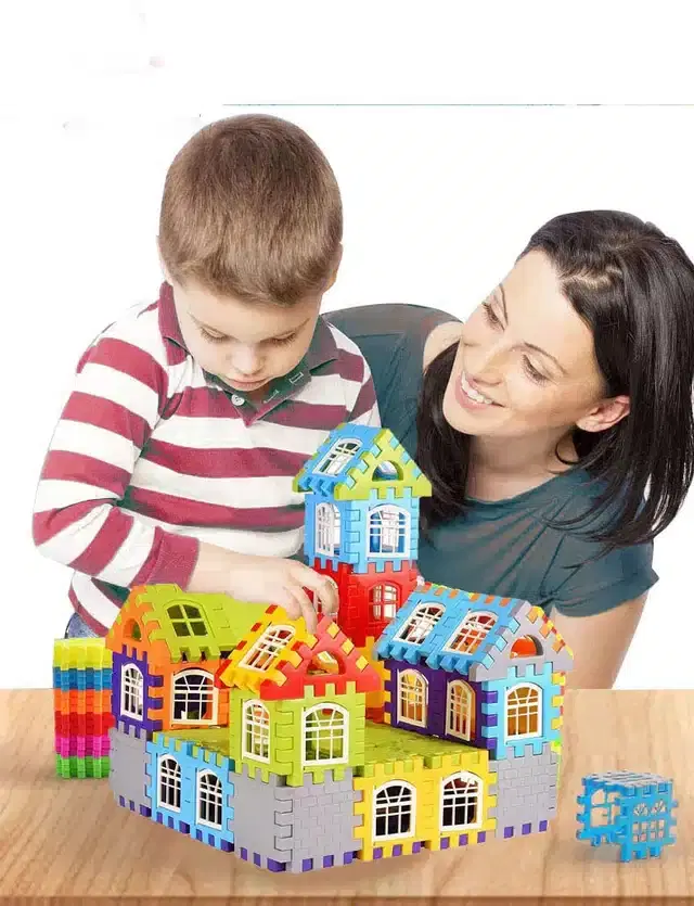 Educational Building Blocks for Kids, 80 Pcs, Multicolor