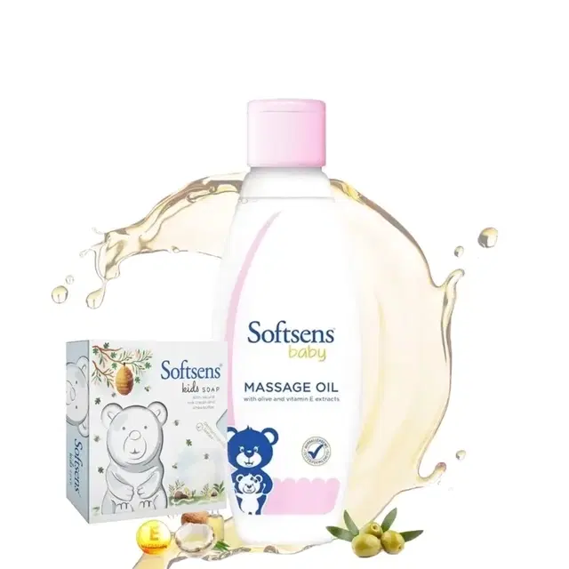 Softsens Baby Massage Oil 200 ml + Softsens kids soap