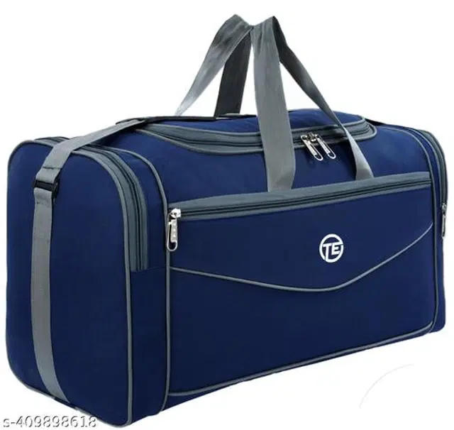 Polyester Duffel Bags, Navy Blue