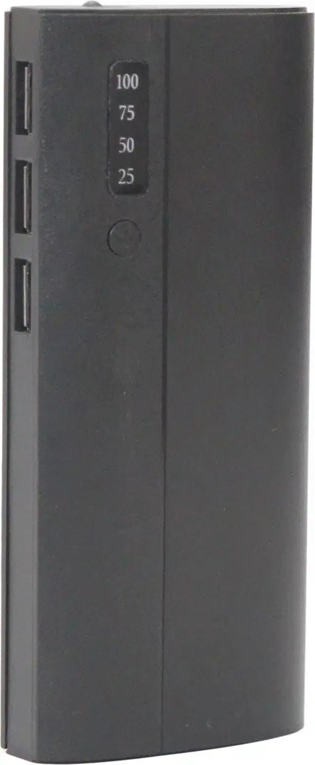 Portable Inbuilt Cables Power Bank, Black, 20000 mah