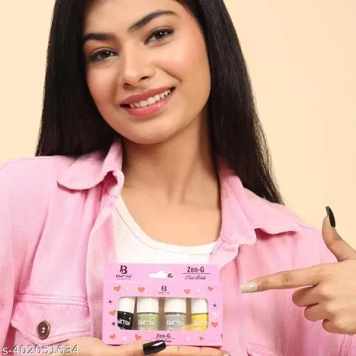 Banetion Matte Nail Polish, Multicolor, Pack of 4