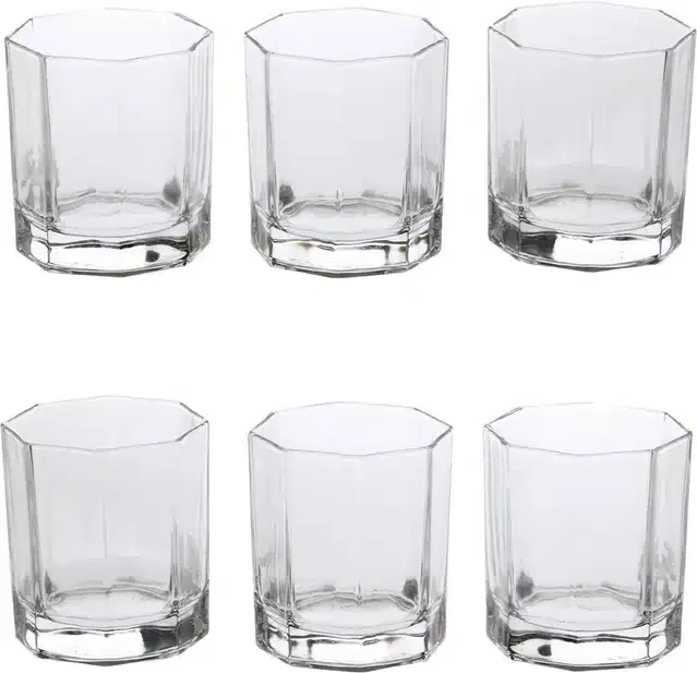 Liquor cum Cocktail Glasses, Transparent, 150 ml, Pack of 6
