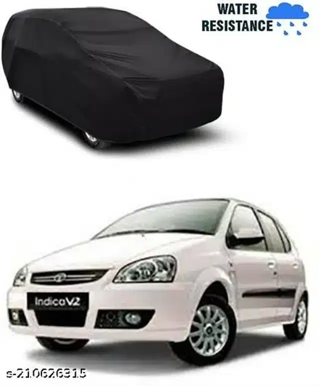 Taffeta Waterproof Car Cover for Tata Indica V2, Multicolor