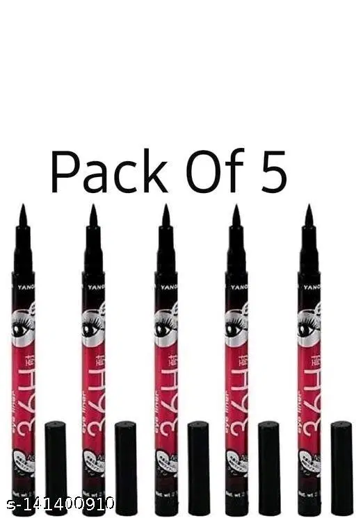 36H Sketch Eyeliner, Black, Pack of 5