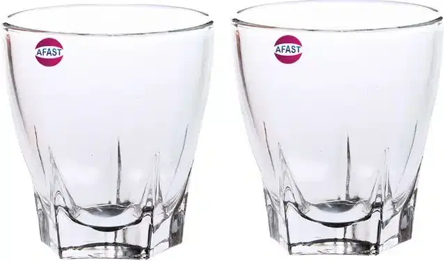 Liquor cum Cocktail Glasses, Transparent, 180 ml, Pack of 2