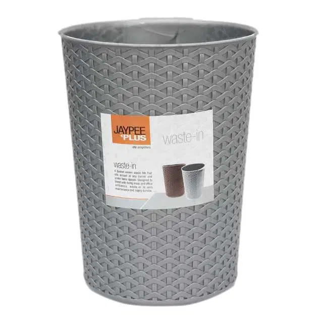 Plastic Dusbin For Home & Office, Grey, 10 L, J-51