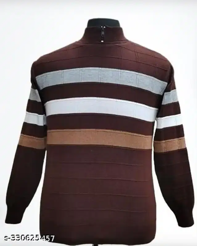 Woolen Sweater for Men (Brown, Free Size)