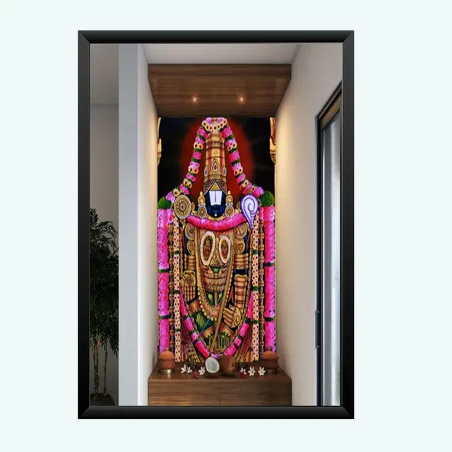 Polyester Photo Frame, Black, 5x7 inches