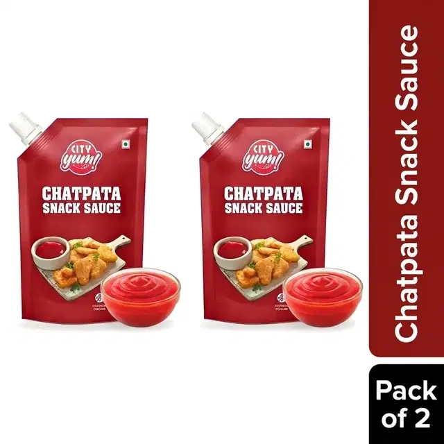 City Yum Chatpata Snack Sauce 2X800 g (Pack of 2)