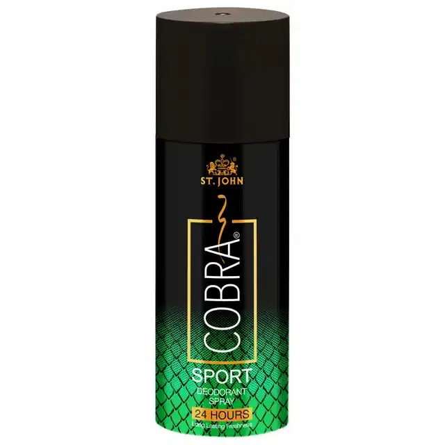 ST.JOHN Deo Cobra Sport Limited Edition Deodorant Body Spray for Lon g Lastin g Protection150 ml