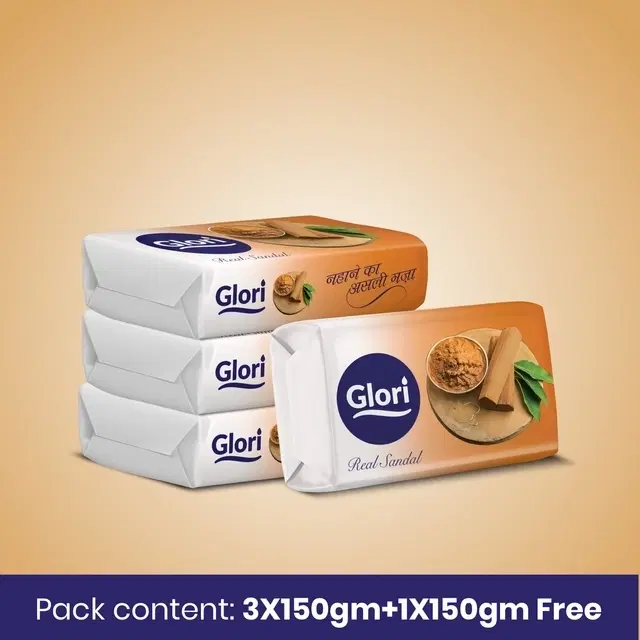 Glori Sandal Soap 4X150 g
