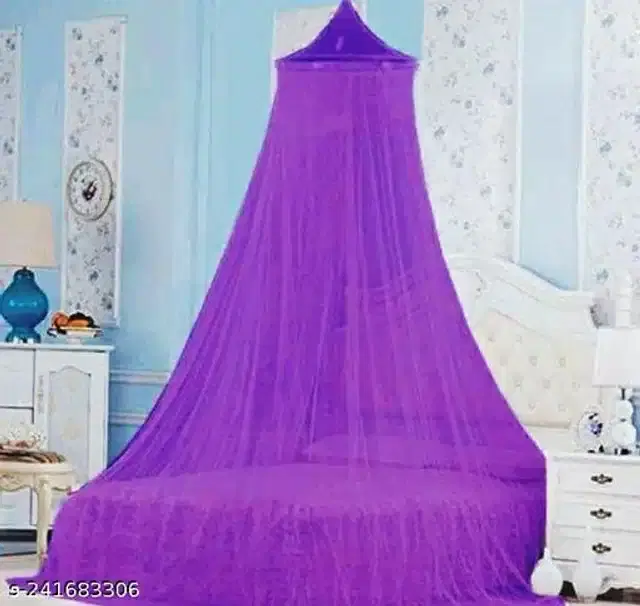 Polyester Mosquito Net, Purple, 6.7x6.5 Feet