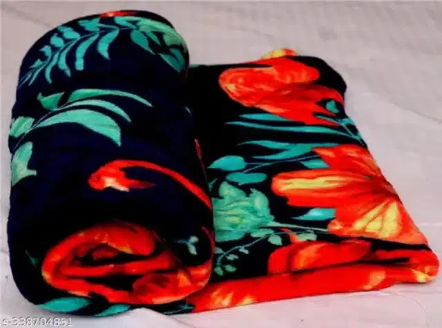 Microfiber Double Bed Blanket, Multicolor