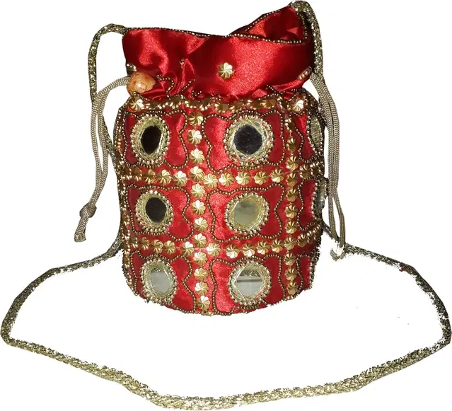 Non Woven Handcrafted Potli, Multicolor