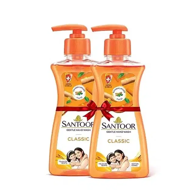 Santoor Classic Handwash 200 ml (Buy 1 Get 1 Free)