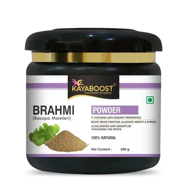 Kayaboost Brahmi Powder For Eating, Liver, Skin Care, Brain, Immunity Booster, 200 g