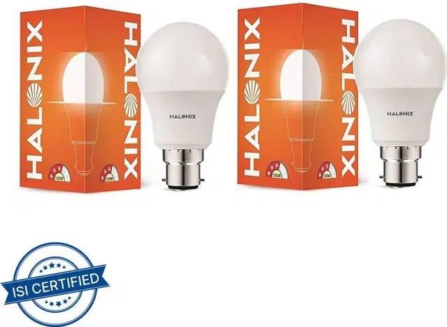 Halonix 9W B22 LED Bulb, White [Pack Of 2]