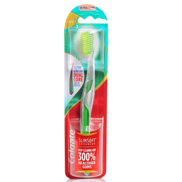 Colgate Slim Soft Advanced Toothbrush (Ultra Soft, 1 Pc)