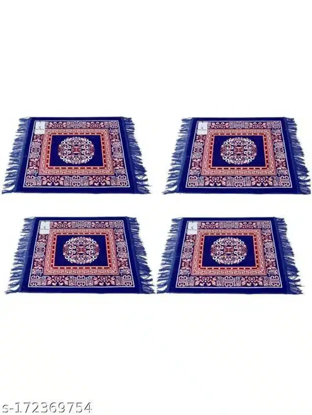 Prayer Mats, Navy Blue, 20x20x0.5 inches, Pack of 4