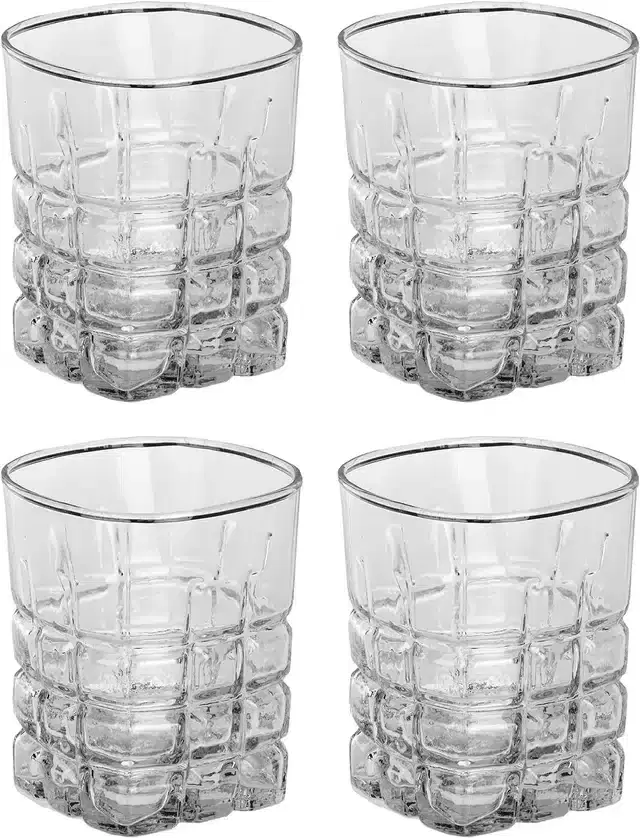 Liquor cum Cocktail Glasses, Transparent, 200 ml, Pack of 4