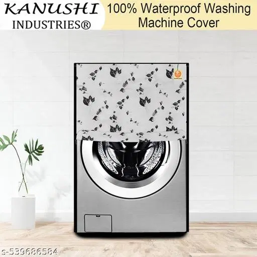 KANUSHI Industries® 100% Waterproof & Dustproof Front Load Automatic Washing Machine Cover(Suitable for 6 Kg, 6.5 kg, 7 kg, 7.5 kg)(RK-WASMAC-NW-NEW-25-FRONT)