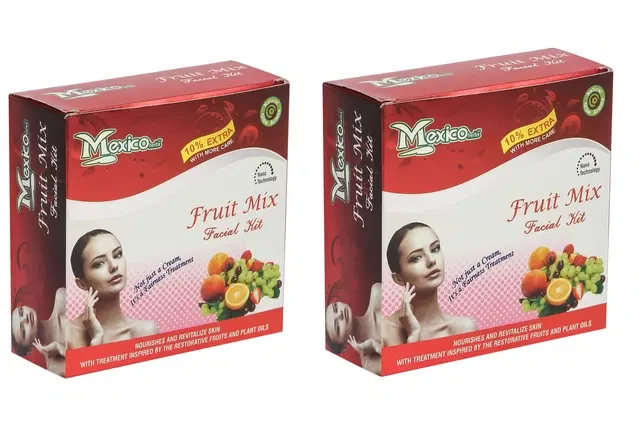 Maxico Herbs Fruit Mix Facial Kits, Pack of 2