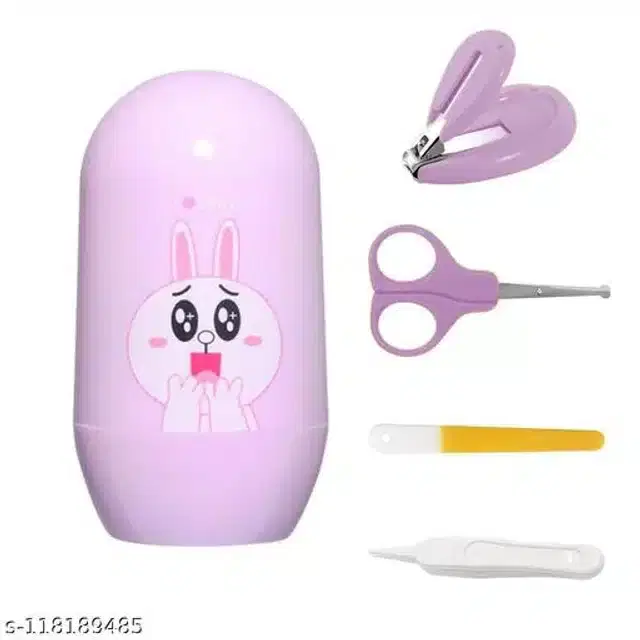 Plastic Manicure Pedicure Care Kit for Infants, Pink