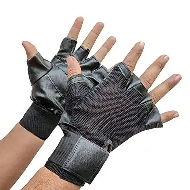 Weight Lifting Gym Gloves, Black, Set of 1
