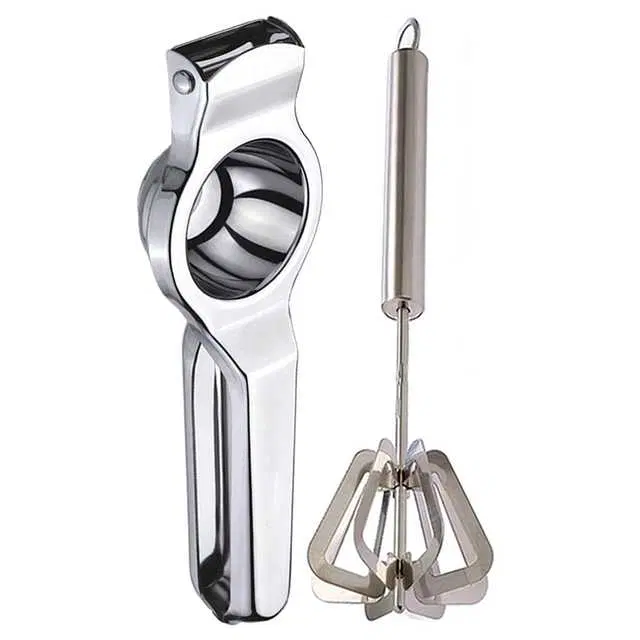 Oc9 Stainless Steel Lemon Squeezer & Hand Blender Mathani Kitchen Tool Set, O-23