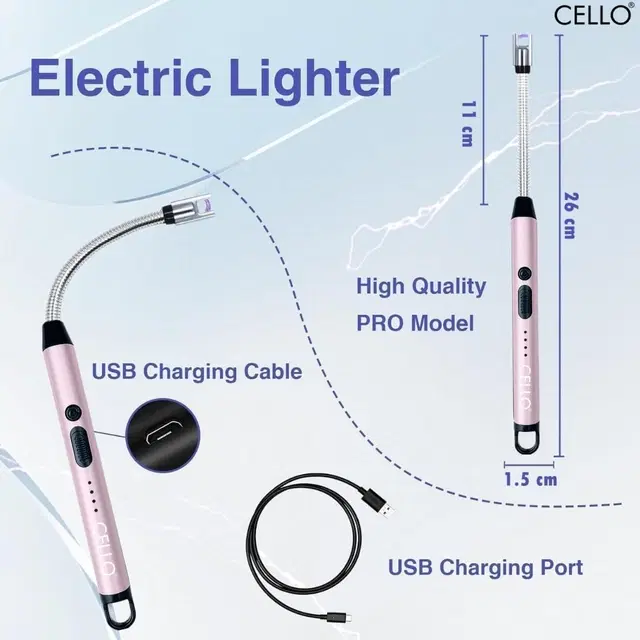 Type-C Rechargeable Electric Lighters for Kitchen,Multicolour